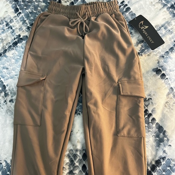 Angel Cult Tan Joggers - Picture 3 of 4